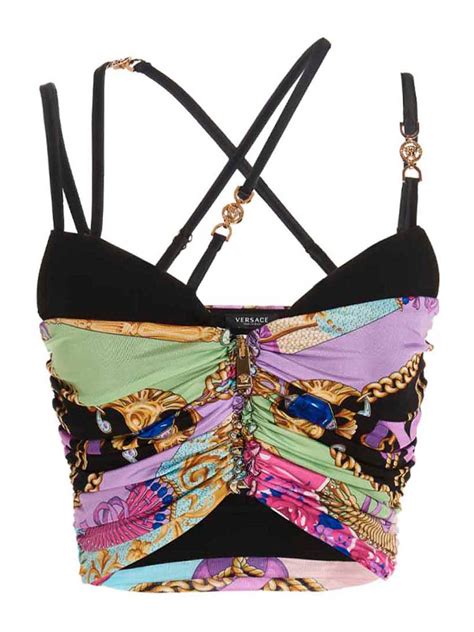 cheap versace tank top|versace bralette top.